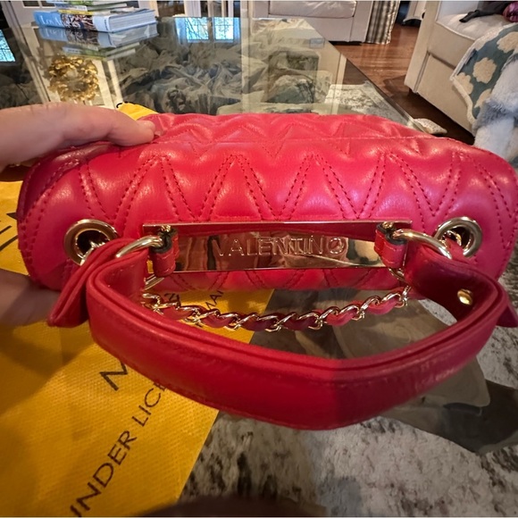 ‼️RARE‼️🎸💯AUTH. VALENTINO by MARIO V.🔥NWT🔥Lynn D Plate Leather Shoulder Bag - Picture 7 of 15